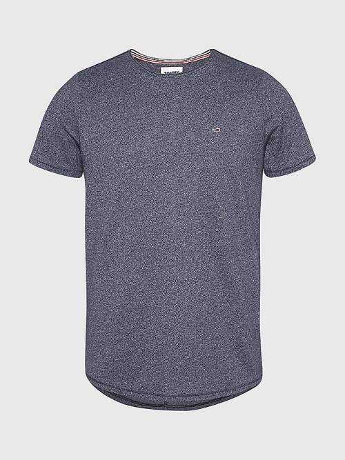 Blue Tommy Hilfiger Classics Slim Fit Men's T Shirts | TH421BCT