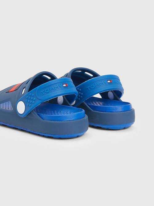 Blue Tommy Hilfiger Comfy Flag Boys' Sandals | TH213BRW