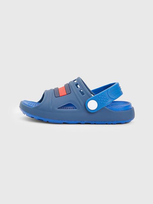 Blue Tommy Hilfiger Comfy Flag Boys' Sandals | TH213BRW