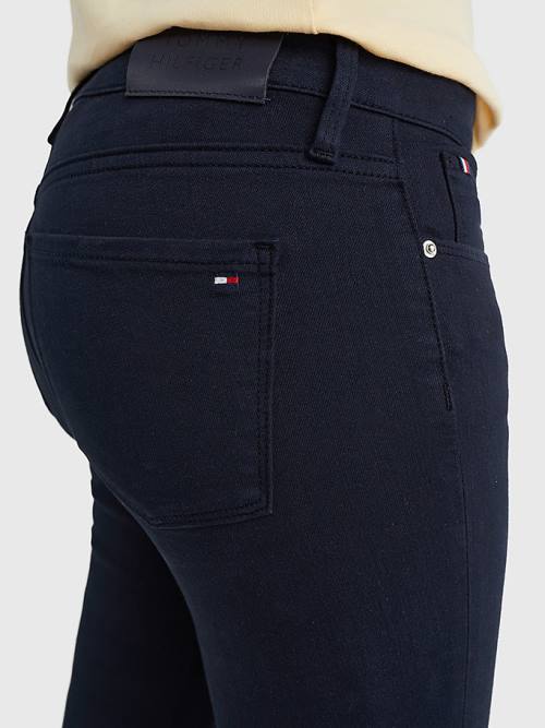 Blue Tommy Hilfiger Como Mid Rise Skinny TH Flex Women's Jeans | TH091GZH