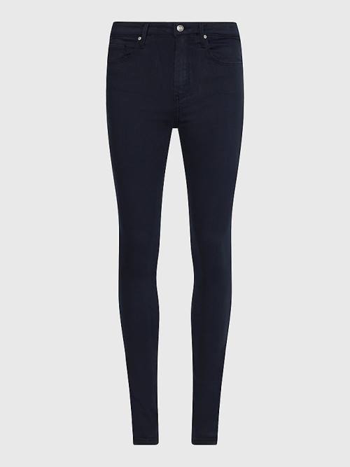 Blue Tommy Hilfiger Como Mid Rise Skinny TH Flex Women's Jeans | TH091GZH