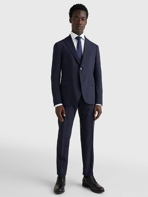 Blue Tommy Hilfiger Constructed Men's Suits | TH725TVB