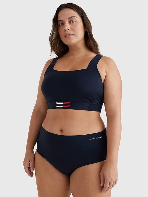 Blue Tommy Hilfiger Curve TH Flex Bikini Bottoms Women's Swimwear | TH652WEV