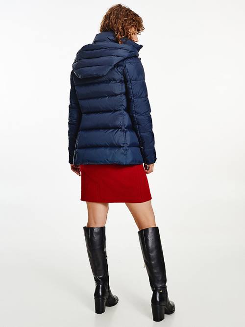 Blue Tommy Hilfiger Down-Filled Padded Women's Jackets | TH731KFH