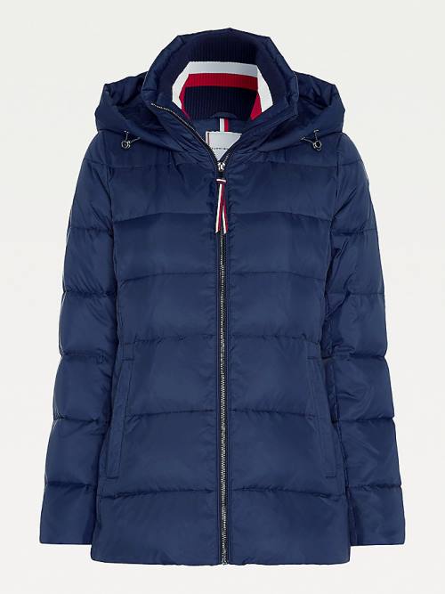 Blue Tommy Hilfiger Down-Filled Padded Women's Jackets | TH731KFH