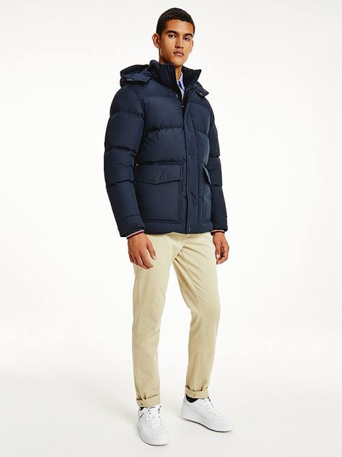 Blue Tommy Hilfiger Down Puffer Men\'s Jackets | TH390OSD