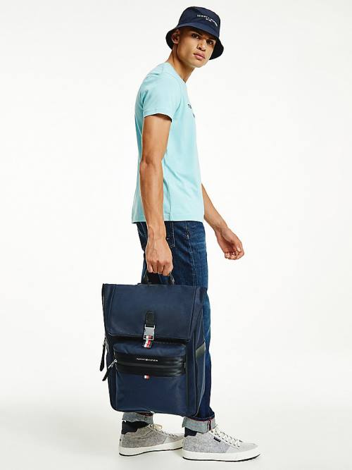 Blue Tommy Hilfiger Elevated Modern 2-In-1 Backpack Men's Bags | TH670LUJ