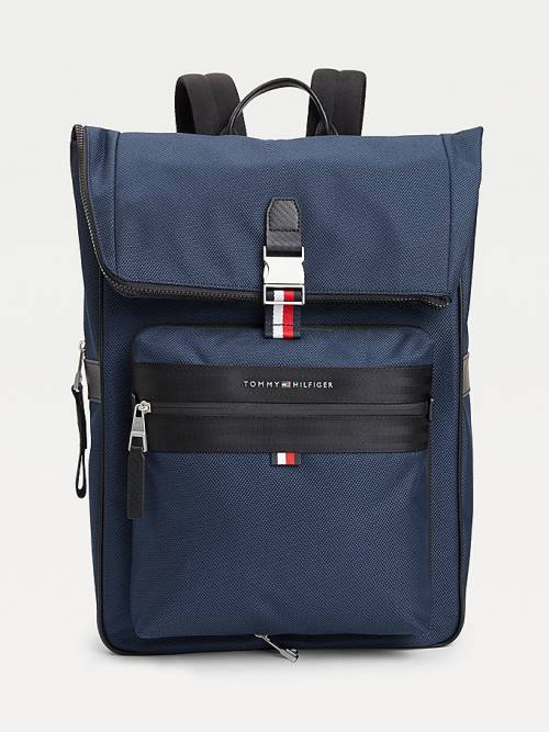 Blue Tommy Hilfiger Elevated Modern 2-In-1 Backpack Men\'s Bags | TH670LUJ