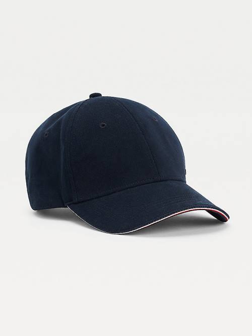 Blue Tommy Hilfiger Elevated Signature Cap Men\'s Hats | TH037OTJ