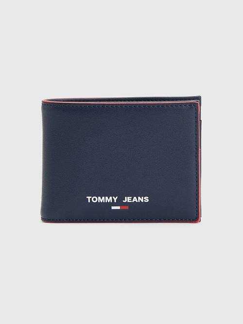 Blue Tommy Hilfiger Essential Card And Coin Men\'s Wallets | TH580KHG