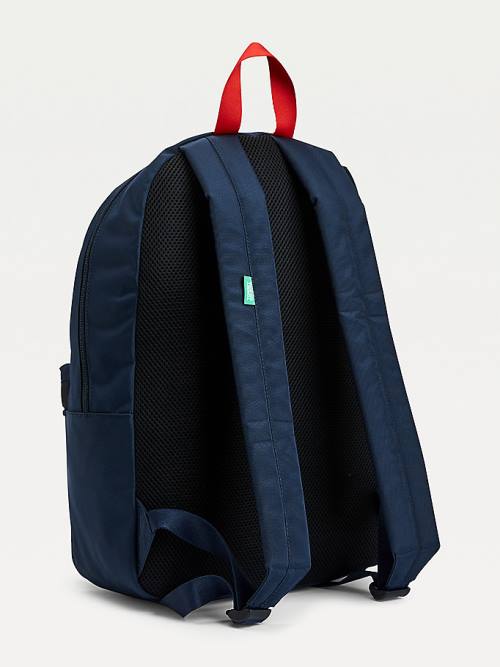 Blue Tommy Hilfiger Essential Contrast Handle Backpack Men's Bags | TH821DVL