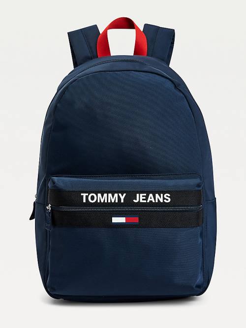 Blue Tommy Hilfiger Essential Contrast Handle Backpack Men\'s Bags | TH821DVL