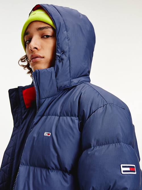 Blue Tommy Hilfiger Essential Down Parka Men's Jackets | TH459THQ