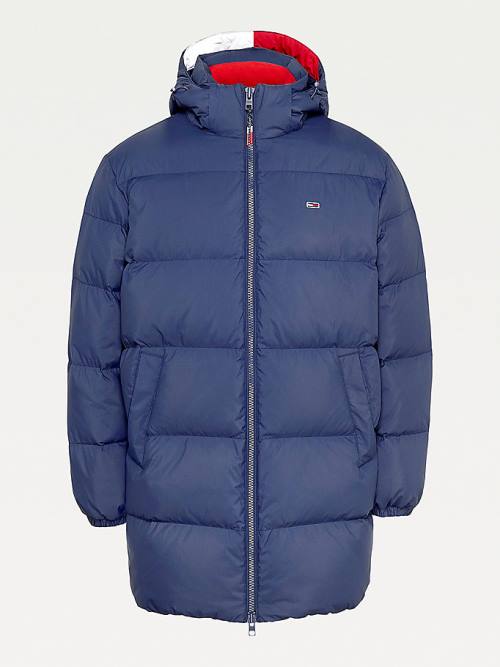 Blue Tommy Hilfiger Essential Down Parka Men's Jackets | TH459THQ