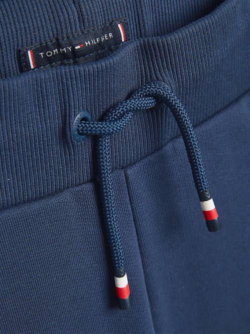 Blue Tommy Hilfiger Essential Drawstring Sweat Shorts Boys' Pants | TH195KOV