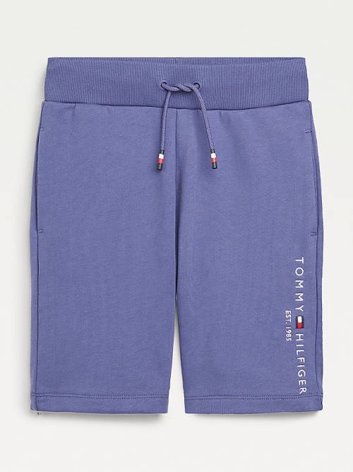 Blue Tommy Hilfiger Essential Drawstring Sweat Shorts Boys\' Pants | TH941OZF