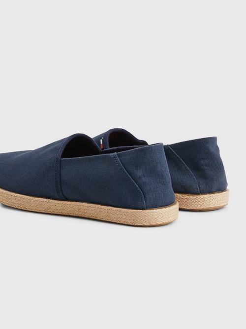 Blue Tommy Hilfiger Essential Espadrilles Men's Casual Shoes | TH215NBP