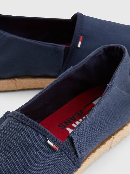 Blue Tommy Hilfiger Essential Espadrilles Men's Casual Shoes | TH215NBP