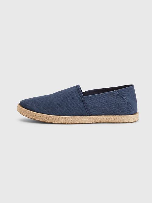 Blue Tommy Hilfiger Essential Espadrilles Men's Casual Shoes | TH215NBP