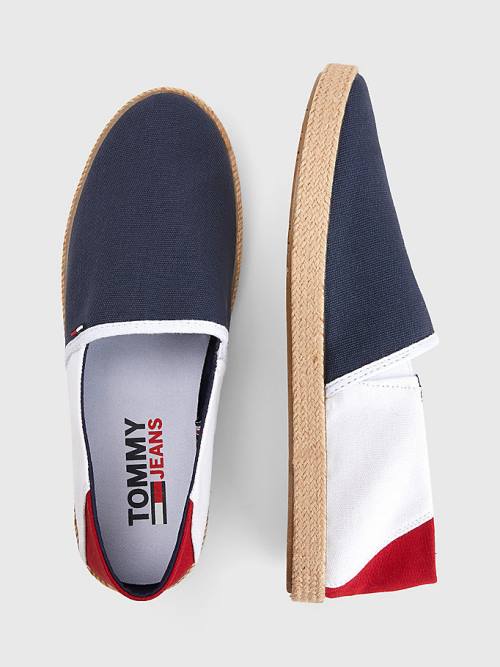 Blue Tommy Hilfiger Essential Espadrilles Men's Casual Shoes | TH468YLC