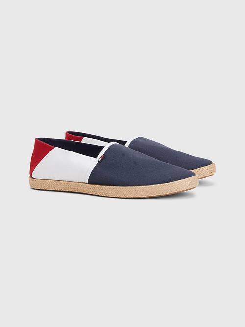 Blue Tommy Hilfiger Essential Espadrilles Men\'s Casual Shoes | TH468YLC