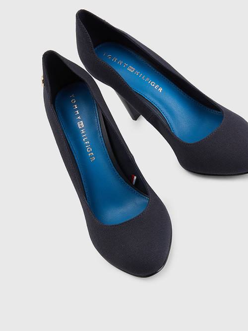 Blue Tommy Hilfiger Essential High Pumps Women's Heels | TH708NPX