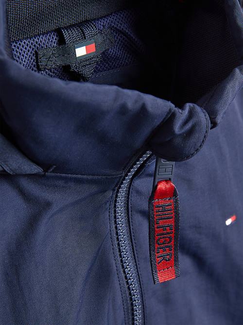 Blue Tommy Hilfiger Essential Hooded Boys' Jackets | TH715NAR