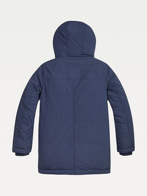 Blue Tommy Hilfiger Essential Hooded Parka Boys' Jackets | TH295EML