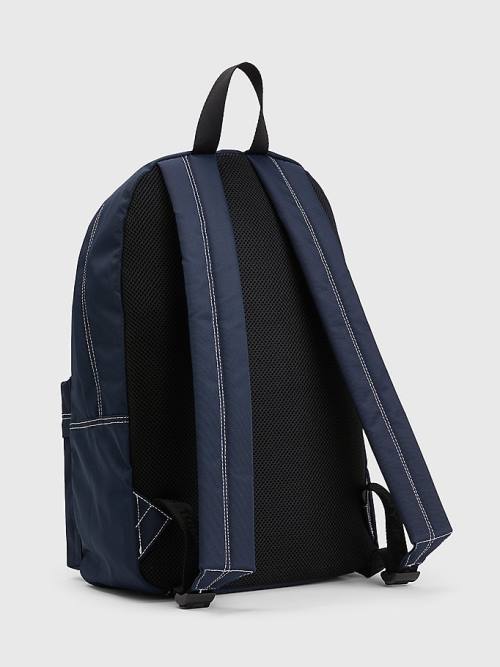 Blue Tommy Hilfiger Essential Logo Backpack Men's Bags | TH261ZDJ