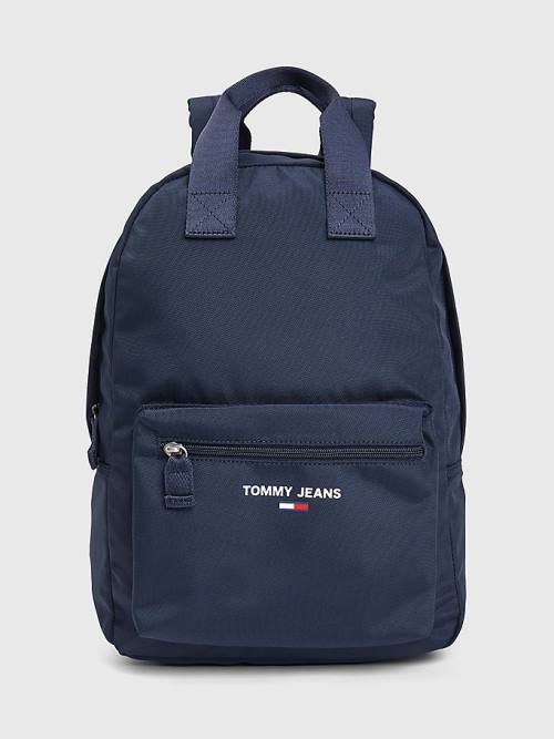 Blue Tommy Hilfiger Essential Logo Backpack Women\'s Bags | TH705AOJ