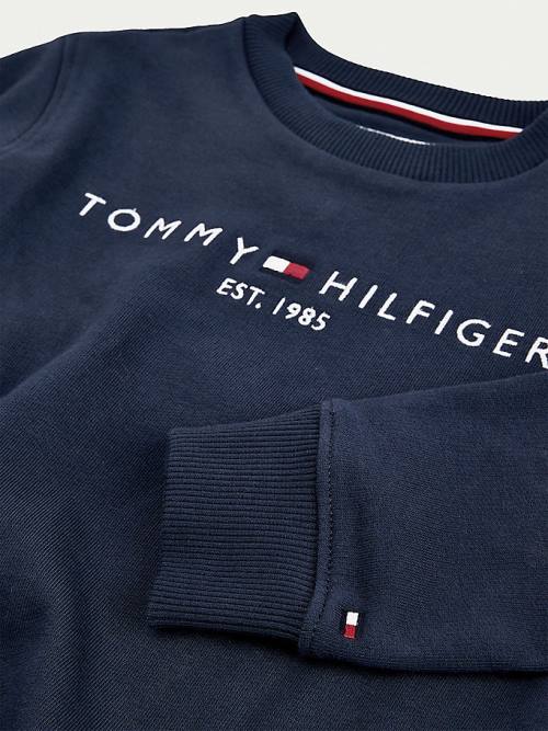 Blue Tommy Hilfiger Essential Logo Boys' Sweatshirts | TH940KHZ