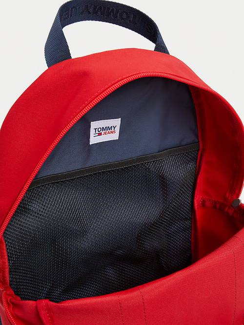 Blue Tommy Hilfiger Essential Logo Tape Backpack Women's Bags | TH082NTA