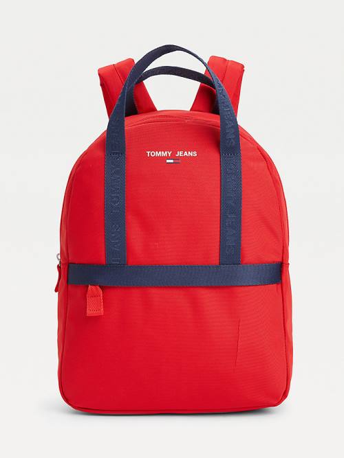 Blue Tommy Hilfiger Essential Logo Tape Backpack Women\'s Bags | TH082NTA