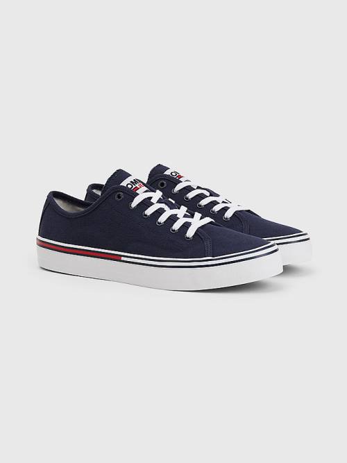 Blue Tommy Hilfiger Essential Low-Cut Men\'s Sneakers | TH359CIG