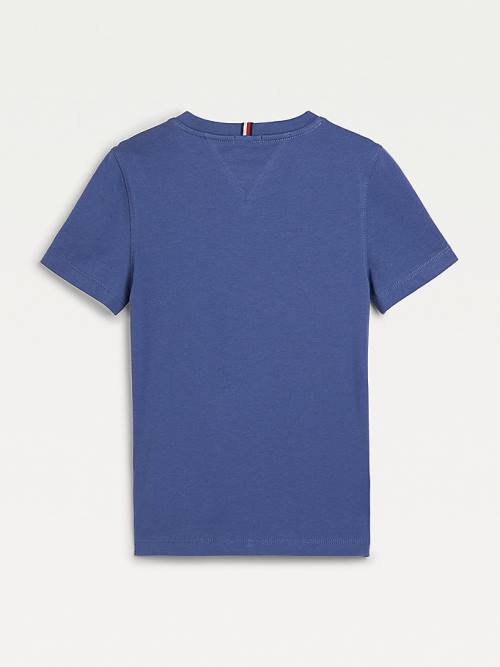 Blue Tommy Hilfiger Essential Organic Cotton Girls' T Shirts | TH172MTX