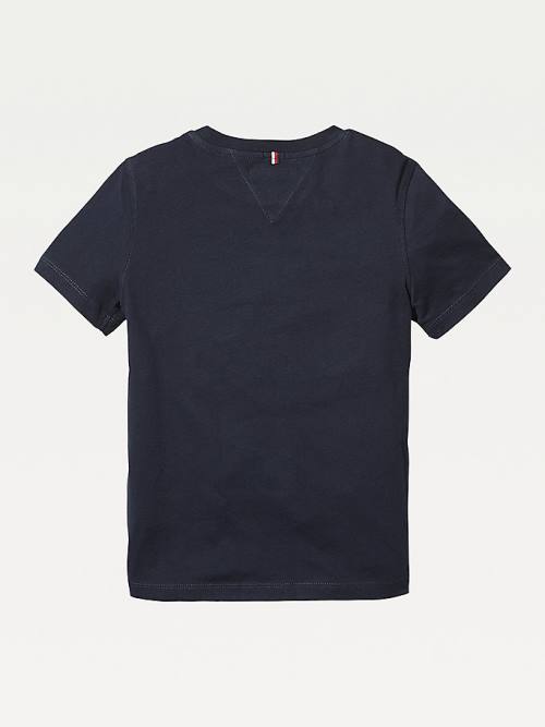 Blue Tommy Hilfiger Essential Organic Cotton Girls' T Shirts | TH583YAR