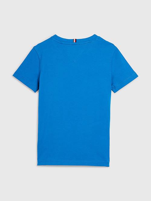 Blue Tommy Hilfiger Essential Organic Cotton Boys' T Shirts | TH941ATM