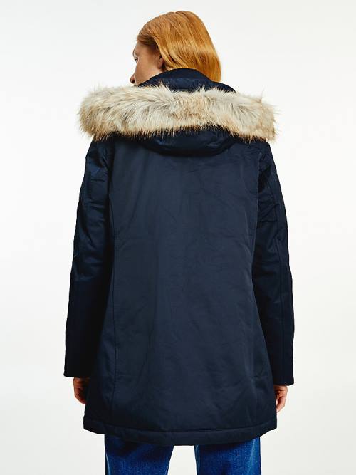 Blue Tommy Hilfiger Essential Padded Parka Women's Coats | TH294HSP