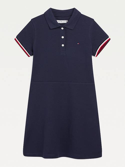 Blue Tommy Hilfiger Essential Polo Girls\' Dress | TH950JEF