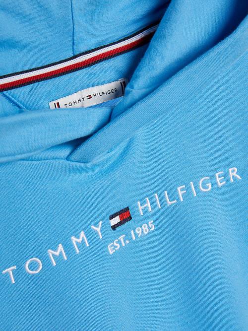 Blue Tommy Hilfiger Essential Ruched Detailing Girls' Hoodie | TH681XNE