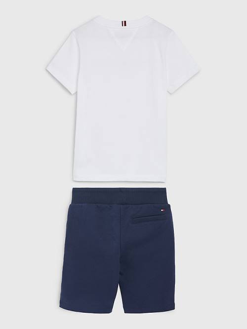 Blue Tommy Hilfiger Essential Shorts And Set Boys' Sweatshirts | TH175CRE