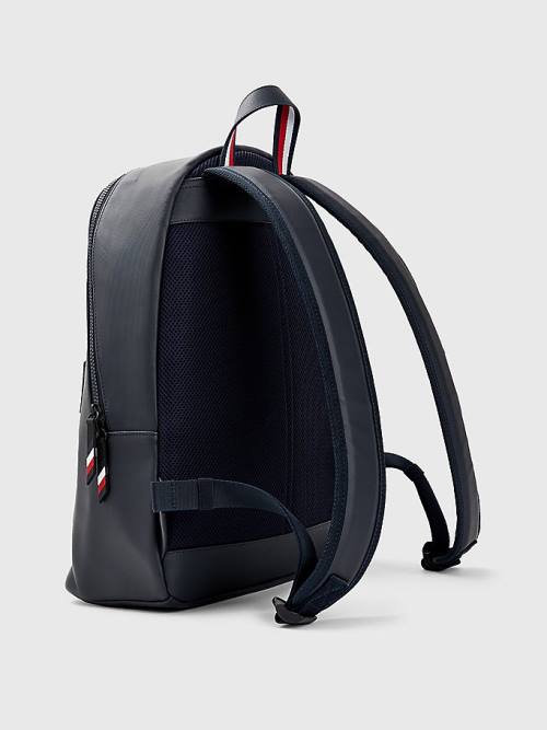 Blue Tommy Hilfiger Essential Signature Backpack Men's Bags | TH963GVB