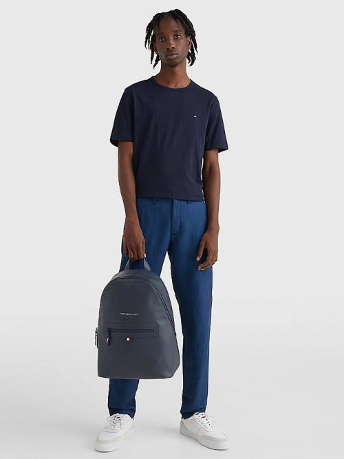 Blue Tommy Hilfiger Essential Signature Backpack Men's Bags | TH963GVB