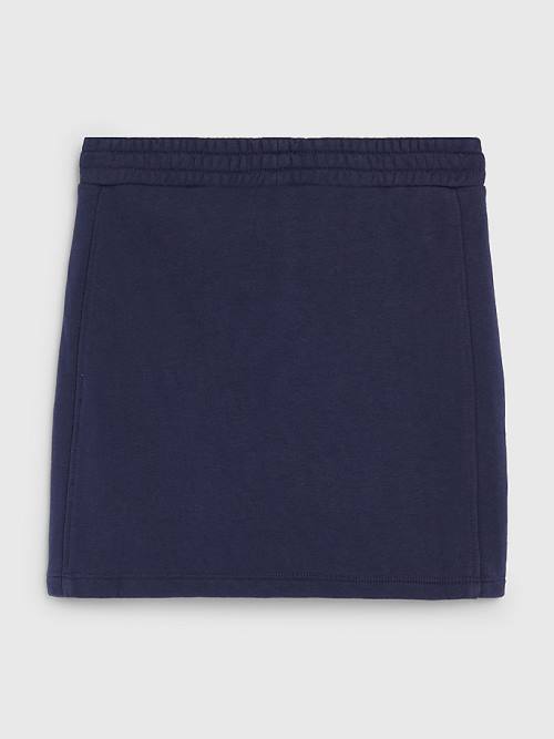 Blue Tommy Hilfiger Essential Straight Logo Girls' Skirts | TH195OBF