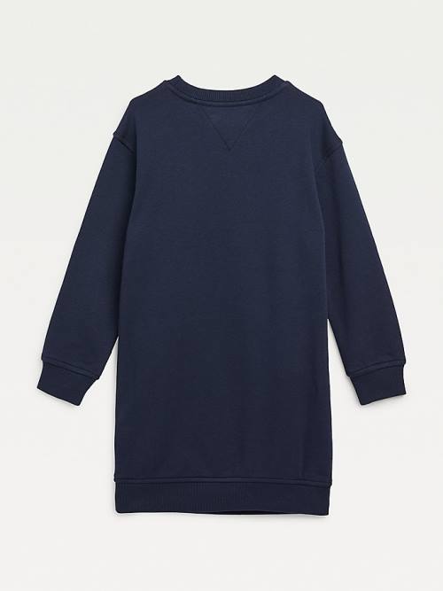 Blue Tommy Hilfiger Essential Sweatshirt Girls' Dress | TH860BUI