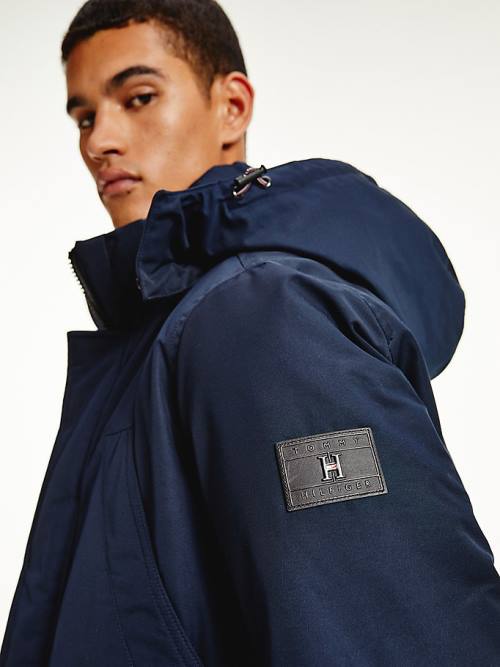 Blue Tommy Hilfiger Exclusive Down Parka Men's Coats | TH635UVL