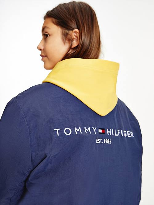 Blue Tommy Hilfiger Exclusive Reversible Down Girls' Jackets | TH273NXD