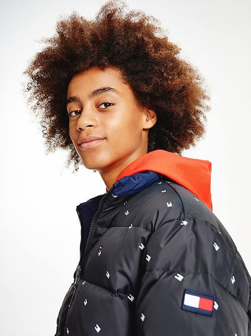 Blue Tommy Hilfiger Exclusive Reversible Down Boys' Jackets | TH365BSO