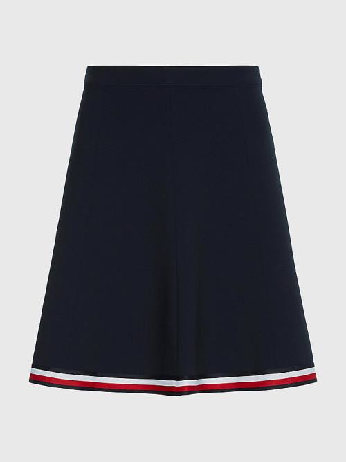 Blue Tommy Hilfiger Fit And Flare Women's Skirts | TH961BAU