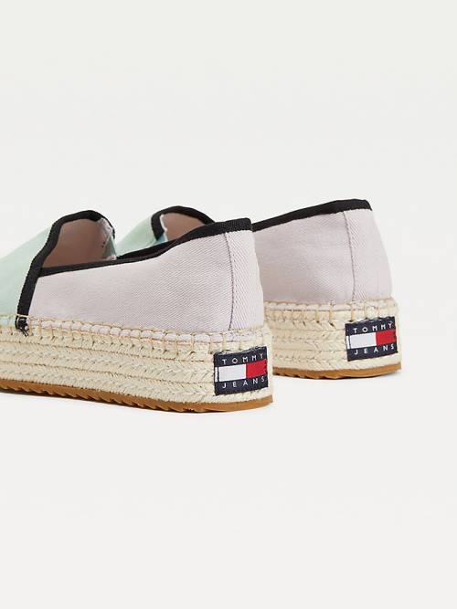 Blue Tommy Hilfiger Flatform Espadrilles Women's Loafers | TH270IZG